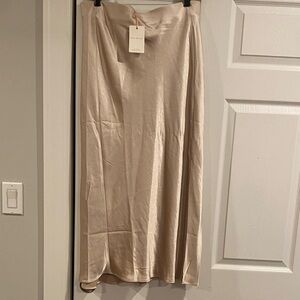 Skies Are Blue Cream Maxi Skirt